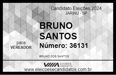 Candidato BRUNO SANTOS 2024 - JARINU - Eleições