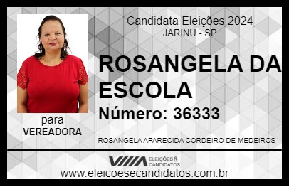 Candidato ROSANGELA DA ESCOLA 2024 - JARINU - Eleições