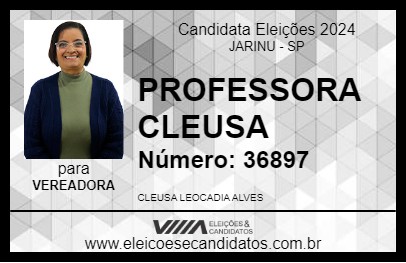 Candidato PROFESSORA CLEUSA 2024 - JARINU - Eleições