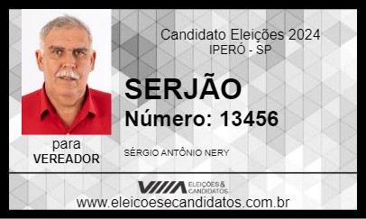 Candidato SERJÃO 2024 - IPERÓ - Eleições