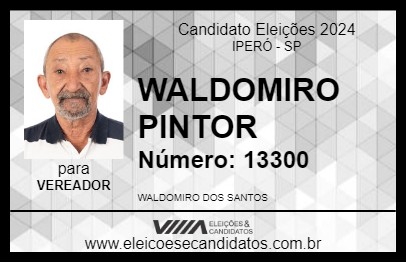 Candidato WALDOMIRO PINTOR 2024 - IPERÓ - Eleições