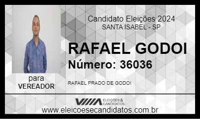 Candidato RAFAEL GODOI 2024 - SANTA ISABEL - Eleições