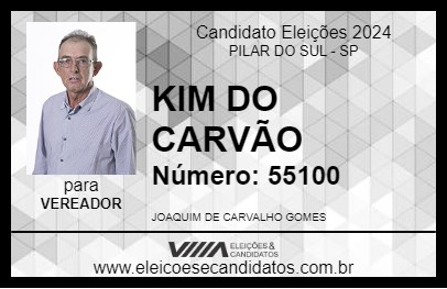 Candidato KIM DO CARVÃO 2024 - PILAR DO SUL - Eleições