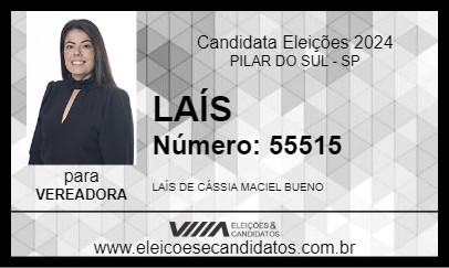 Candidato LAÍS 2024 - PILAR DO SUL - Eleições