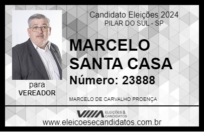 Candidato MARCELO SANTA CASA 2024 - PILAR DO SUL - Eleições