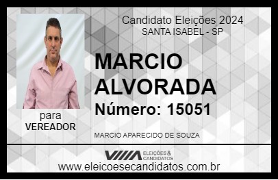 Candidato MARCIO ALVORADA 2024 - SANTA ISABEL - Eleições