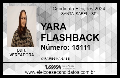 Candidato YARA FLASHBACK 2024 - SANTA ISABEL - Eleições