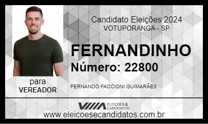 Candidato FERNANDINHO 2024 - VOTUPORANGA - Eleições