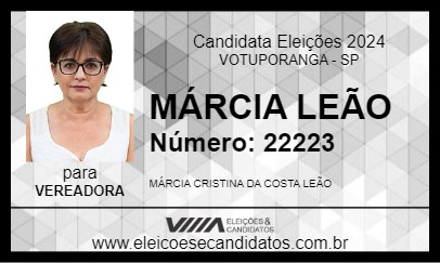 Candidato MÁRCIA LEÃO 2024 - VOTUPORANGA - Eleições