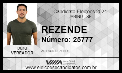 Candidato REZENDE 2024 - JARINU - Eleições