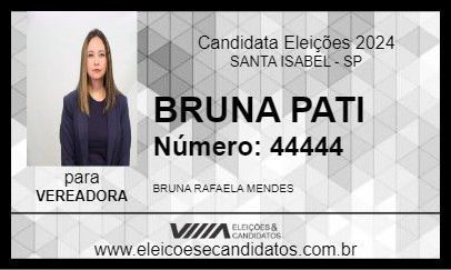 Candidato BRUNA PATI 2024 - SANTA ISABEL - Eleições