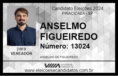 Candidato ANSELMO FIGUEIREDO 2024 - PIRACICABA - Eleições