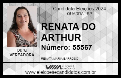 Candidato RENATA DO ARTHUR 2024 - QUADRA - Eleições