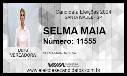 Candidato SELMA MAIA 2024 - SANTA ISABEL - Eleições