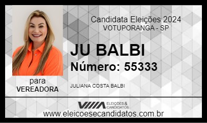 Candidato JU BALBI 2024 - VOTUPORANGA - Eleições