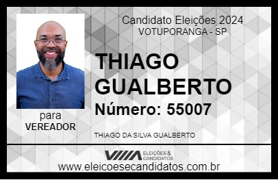 Candidato THIAGO GUALBERTO 2024 - VOTUPORANGA - Eleições