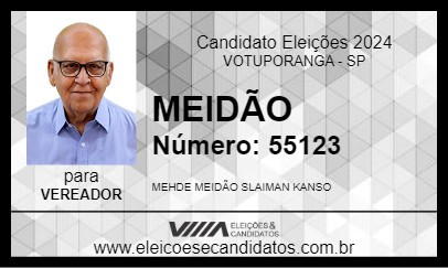 Candidato MEIDÃO 2024 - VOTUPORANGA - Eleições