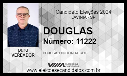 Candidato DOUGLAS 2024 - LAVÍNIA - Eleições