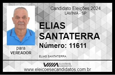 Candidato ELIAS SANTATERRA 2024 - LAVÍNIA - Eleições