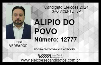 Candidato ALIPIO DO POVO 2024 - SÃO VICENTE - Eleições