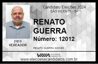 Candidato RENATO GUERRA 2024 - SÃO VICENTE - Eleições