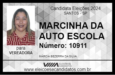 Candidato MARCINHA DA AUTO ESCOLA 2024 - SANTOS - Eleições