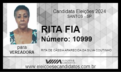 Candidato RITA FIA 2024 - SANTOS - Eleições