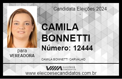 Candidato CAMILA BONNETTI 2024 - SANTA ISABEL - Eleições