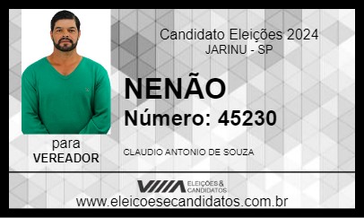 Candidato NENÃO 2024 - JARINU - Eleições