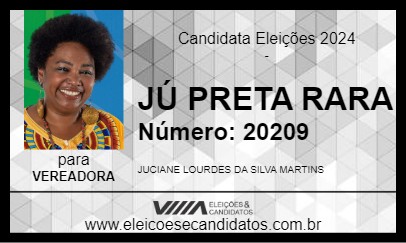 Candidato JÚ PRETA RARA 2024 - SANTO ANDRÉ - Eleições