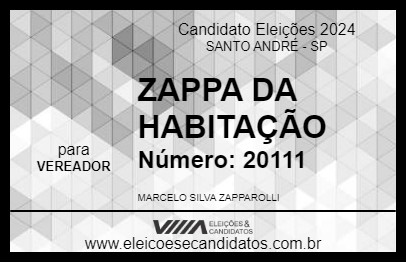 Candidato ZAPPA DA HABITAÇÃO 2024 - SANTO ANDRÉ - Eleições