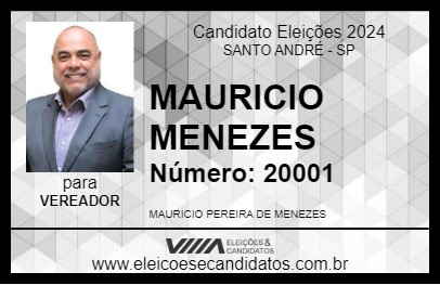 Candidato MAURICIO MENEZES 2024 - SANTO ANDRÉ - Eleições