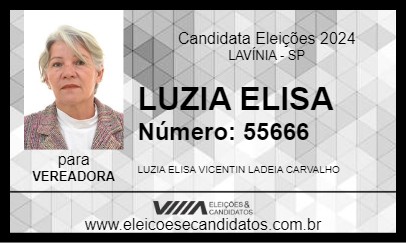 Candidato LUZIA ELISA 2024 - LAVÍNIA - Eleições