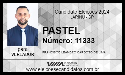 Candidato PASTEL 2024 - JARINU - Eleições