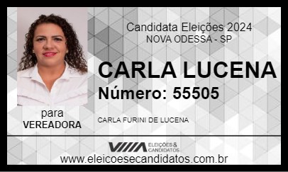 Candidato CARLA LUCENA 2024 - NOVA ODESSA - Eleições