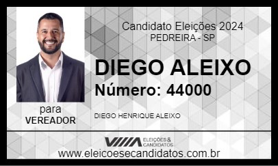 Candidato DIEGO ALEIXO 2024 - PEDREIRA - Eleições