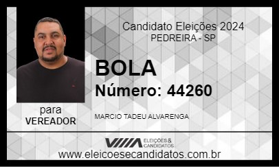 Candidato BOLA 2024 - PEDREIRA - Eleições