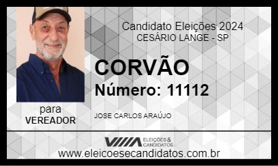 Candidato CORVÃO 2024 - CESÁRIO LANGE - Eleições