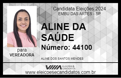 Candidato ALINE DA SAÚDE 2024 - EMBU DAS ARTES - Eleições