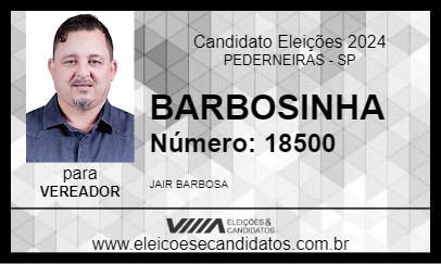 Candidato BARBOSINHA 2024 - PEDERNEIRAS - Eleições