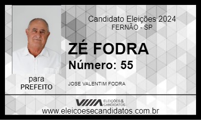 Candidato ZÉ FODRA 2024 - FERNÃO - Eleições