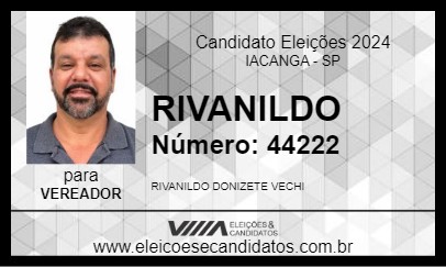 Candidato RIVANILDO 2024 - IACANGA - Eleições