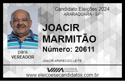 Candidato JOACIR MARMITÃO 2024 - ARARAQUARA - Eleições