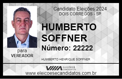 Candidato HUMBERTO SOFFNER 2024 - DOIS CÓRREGOS - Eleições