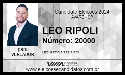 Candidato LÉO RIPOLI 2024 - AVARÉ - Eleições