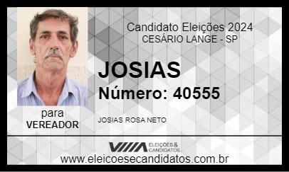 Candidato JOSIAS 2024 - CESÁRIO LANGE - Eleições