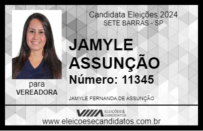 Candidato JAMYLE ASSUNÇÃO 2024 - SETE BARRAS - Eleições