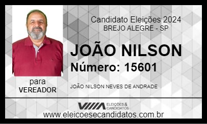 Candidato JOÃO NILSON 2024 - BREJO ALEGRE - Eleições