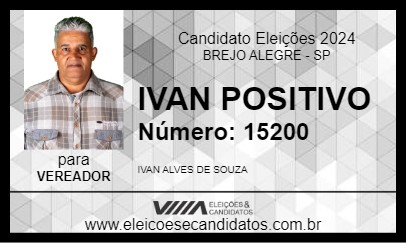 Candidato IVAN POSITIVO 2024 - BREJO ALEGRE - Eleições