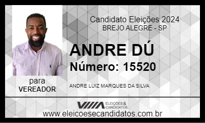 Candidato ANDRE DÚ 2024 - BREJO ALEGRE - Eleições